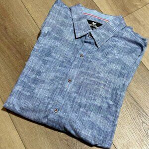 BUTTER CLOTH Long Sleeve Button Up Shirt Men's 3XL Blue Soft Cotton